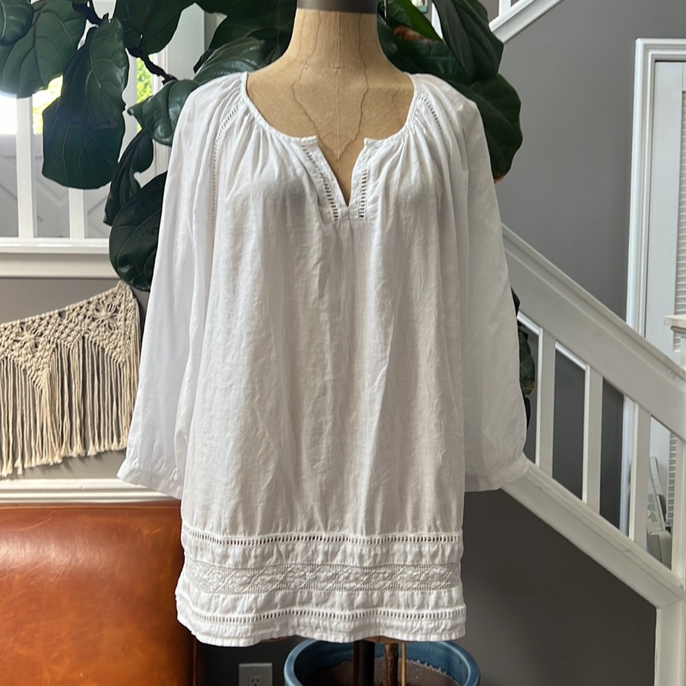 J.jill Eyelit Blouse S Petite